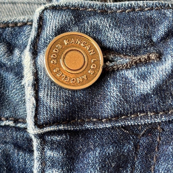 KanCan Angled Raw Hem Destructed Ankle Jeans Size 25 - Picture 4 of 12